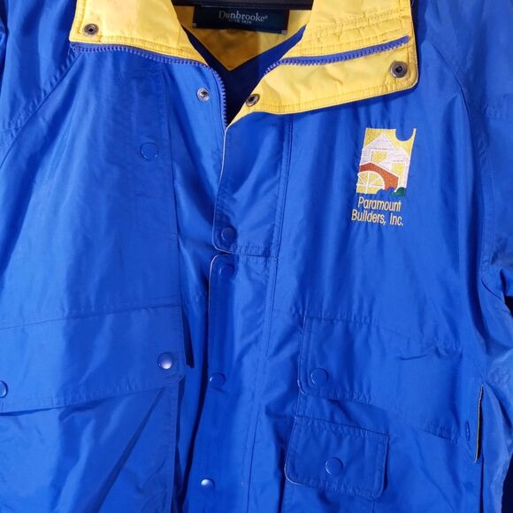 Vintage Dunbrook Men's blue/yellow Windbreaker - Picture 7 of 7